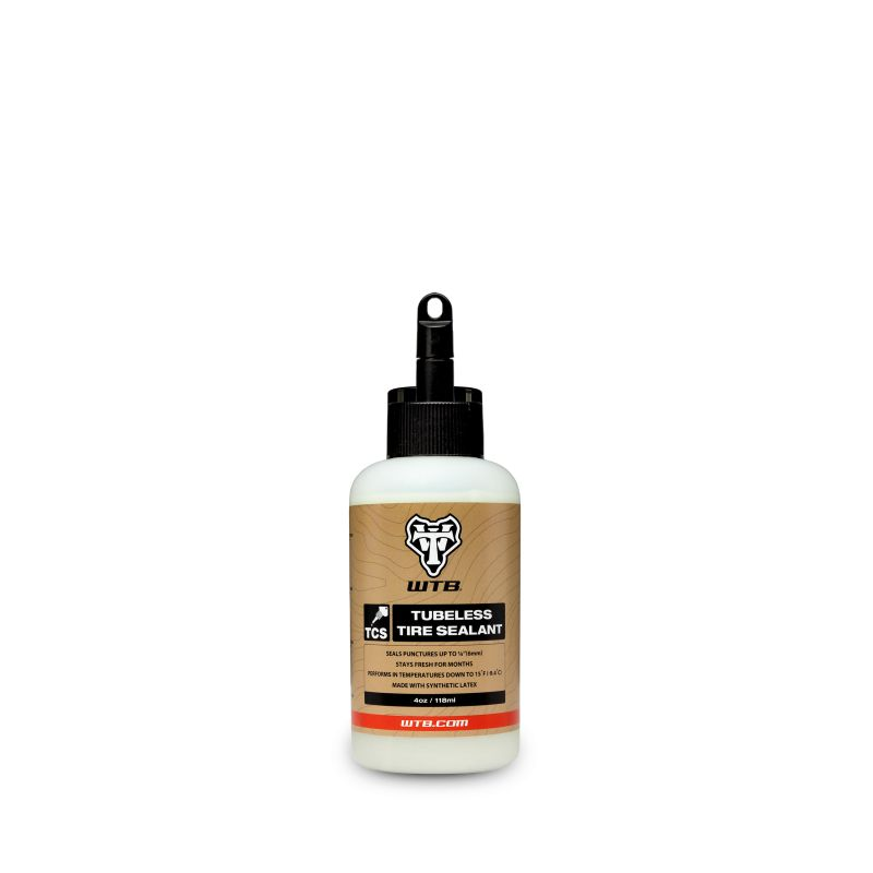 WTB TCS Tubeless Tire Sealant, 4oz / 118ml w/ Injector Lid and Valve Core cap