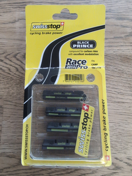 SwissStop RacePro black prince carbon