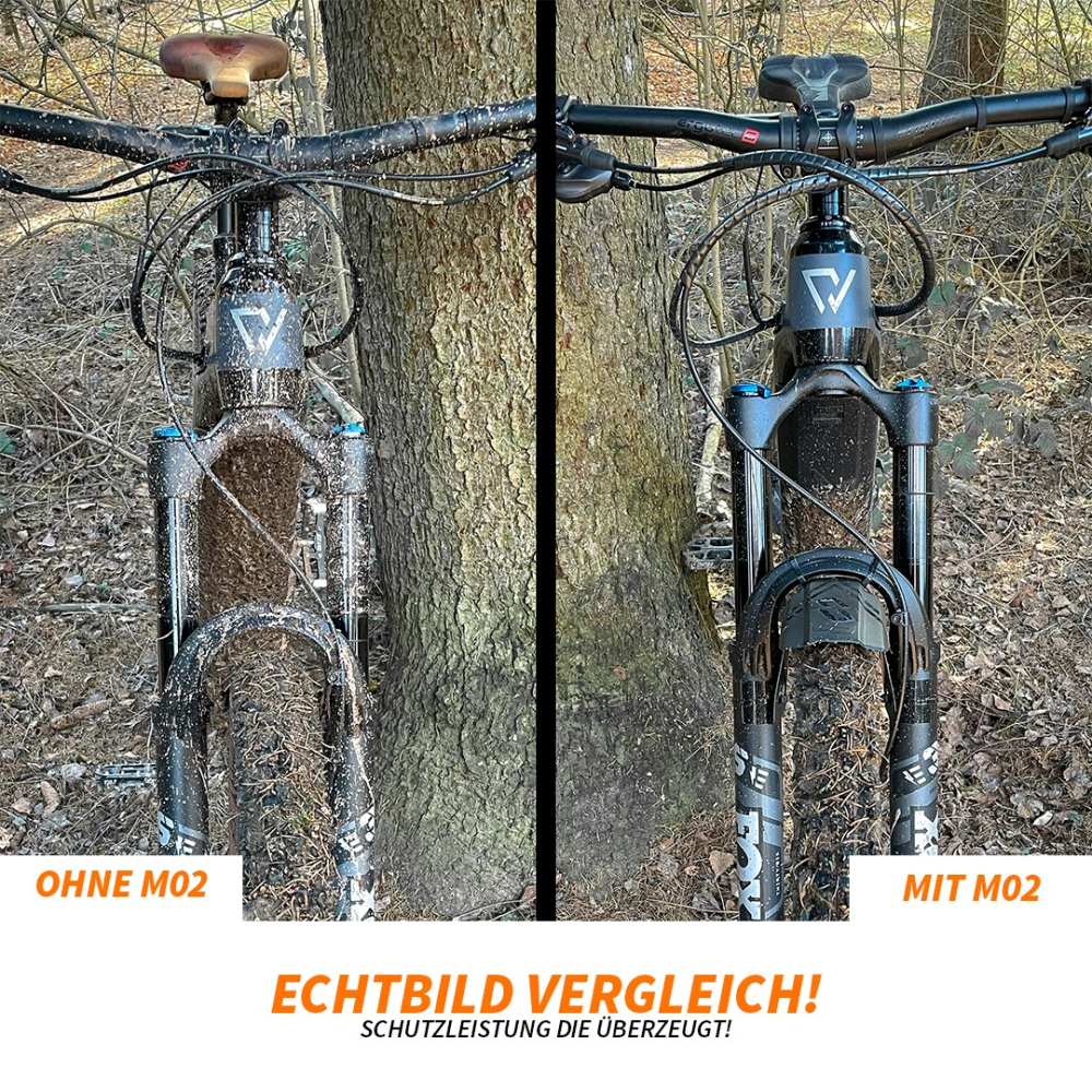 Unleazhed Schutzblech Mountainbike vorn M02 Klettbinder