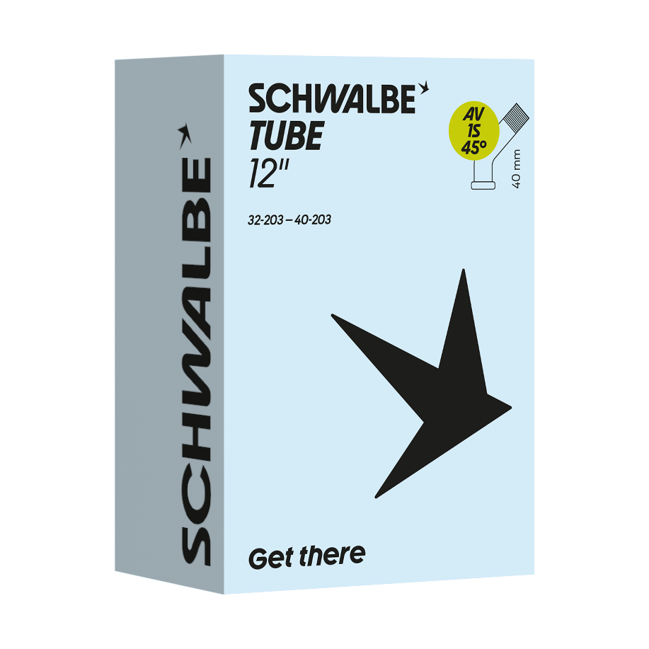 Schwalbe Schlauch AV1S 45° 12" 32/40-203 Autoventil 40mm