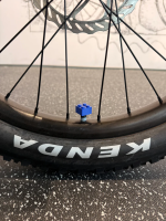LuCycle Valvecap PETG 1 Paar - Schrader (Autoventil), Lugo blau
