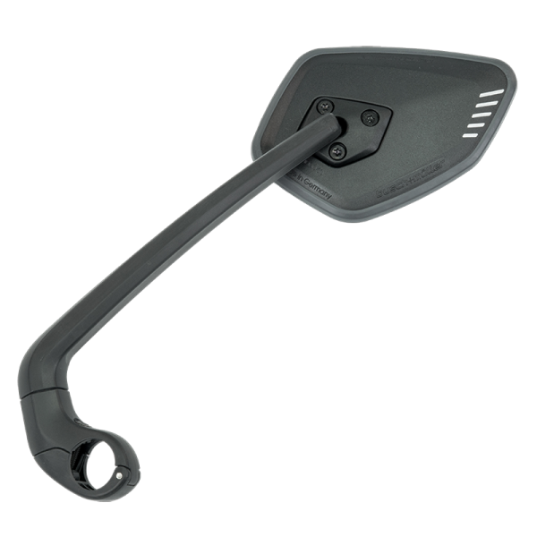 Busch & Müller Rückspiegel, CYCLE STAR E, Memory Funktion, Bride 22.2mm, LINKS, Schwarz, 913/512VLGE